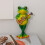 Künstlerisches Frösche-Figurenpaar, langlebig,-Gitarrenfrosch 4