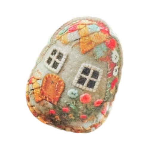 Nontoxic DIY Felt Easters Eggs Ornament Classroom Art-3