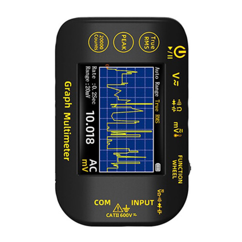 Digital Multimeter with Real Time Waveform Display,  Precision Automotive Battery and Voltage Tester