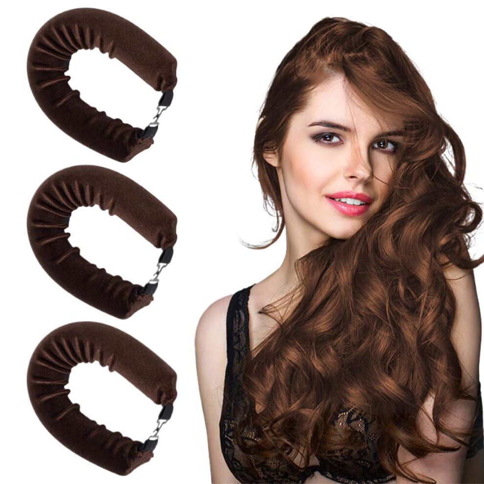 Heat  Curling Curlers  3Piece Set, Overnight Sleep Rollers, Flexible NoHeat Curls For All Hair Types