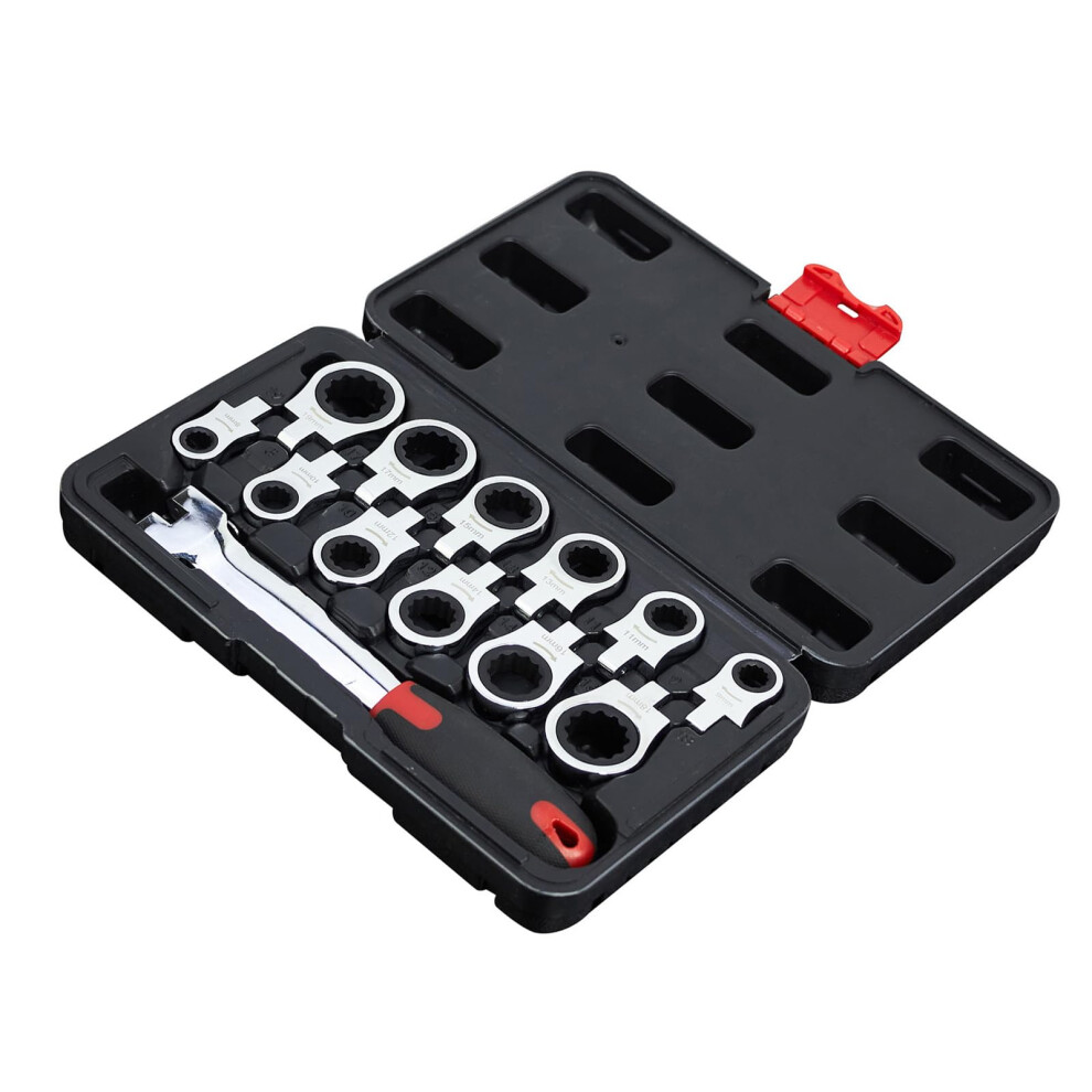 Ratcheting Wrench Set 12In1 Adjustable With Quickchange Heads 9189345944093