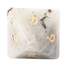 Natural Gemstone Dice, Multifaceted Dice, Various Sizes, Digital Number Dice for Children, Educational Toy, Board Game