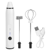 Petit fouet électrique portatif, mini mousseur pour café, latte, chaud σοκολάτας, φόρτιση USB, bla