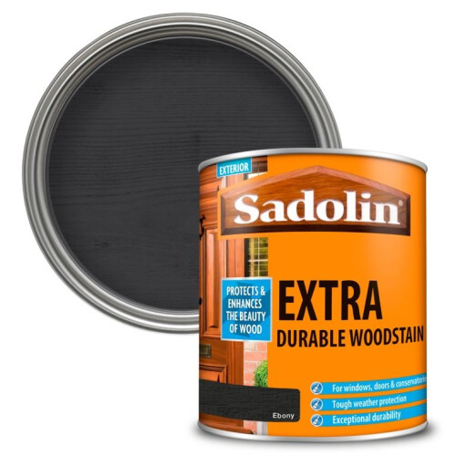 Sadolin Sadolin Extra Durable Woodstain Ebony 1 L