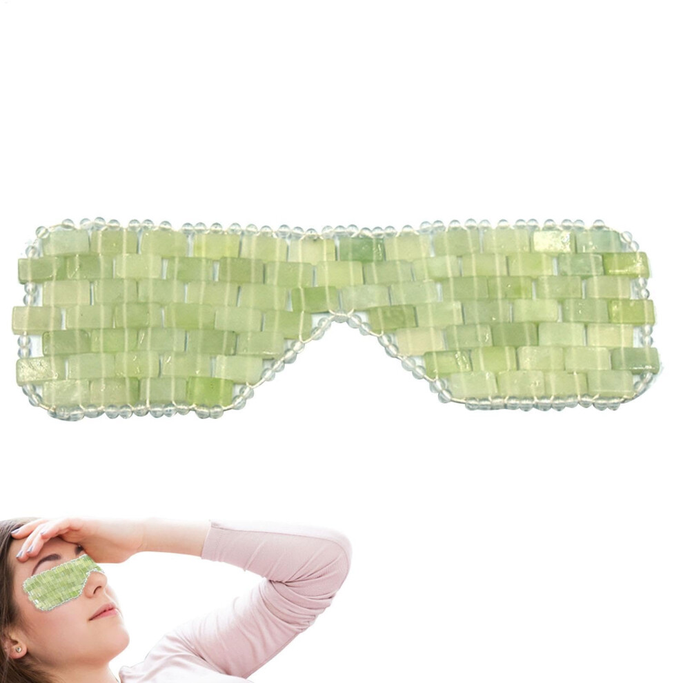 Jade Eye Mask  Reusable Sleep Eye Pad  Relaxing Cooling Mask for Women