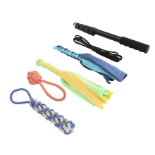 Interaktives Hund-Flirt-Stangen-Spielzeug - Erweiterbarer Aluminium-Teaser-Stab, 40-150 cm