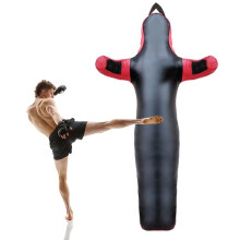 Wrestling Dummy Unfilled 175cm Black Hang Position MMA Judo Grappling Training Dummy For Martial Arts Boxing Karate
