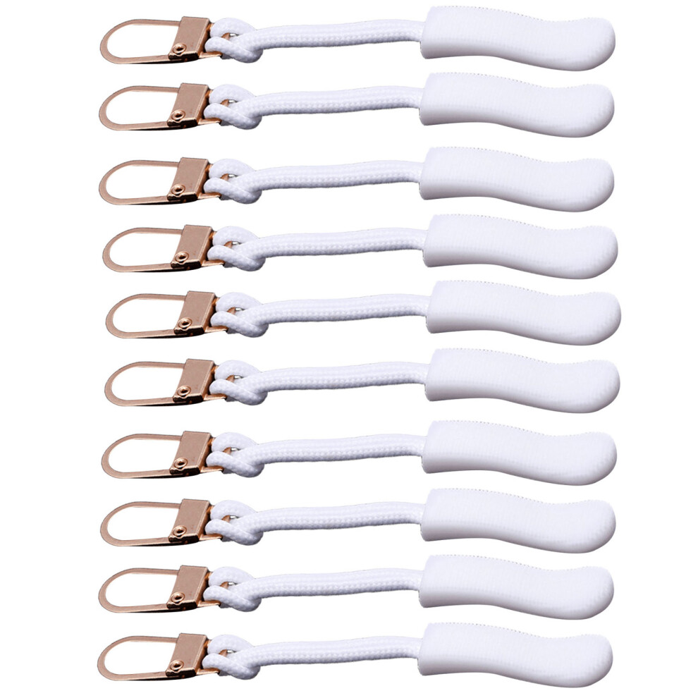 Detachable Zippers Pull Replacement Alloy Slider For-White 7696001470909