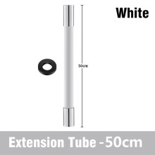 (Bianco, 50 cm) Tubo flessibile di prolunga per rubinetto da cucina girevole a 360, tubo flessibile