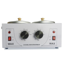 Professional Double Wax Pot Wax Warmer With Adjustable Temperature, Dual Pot Wax Heater For Home Or Salon