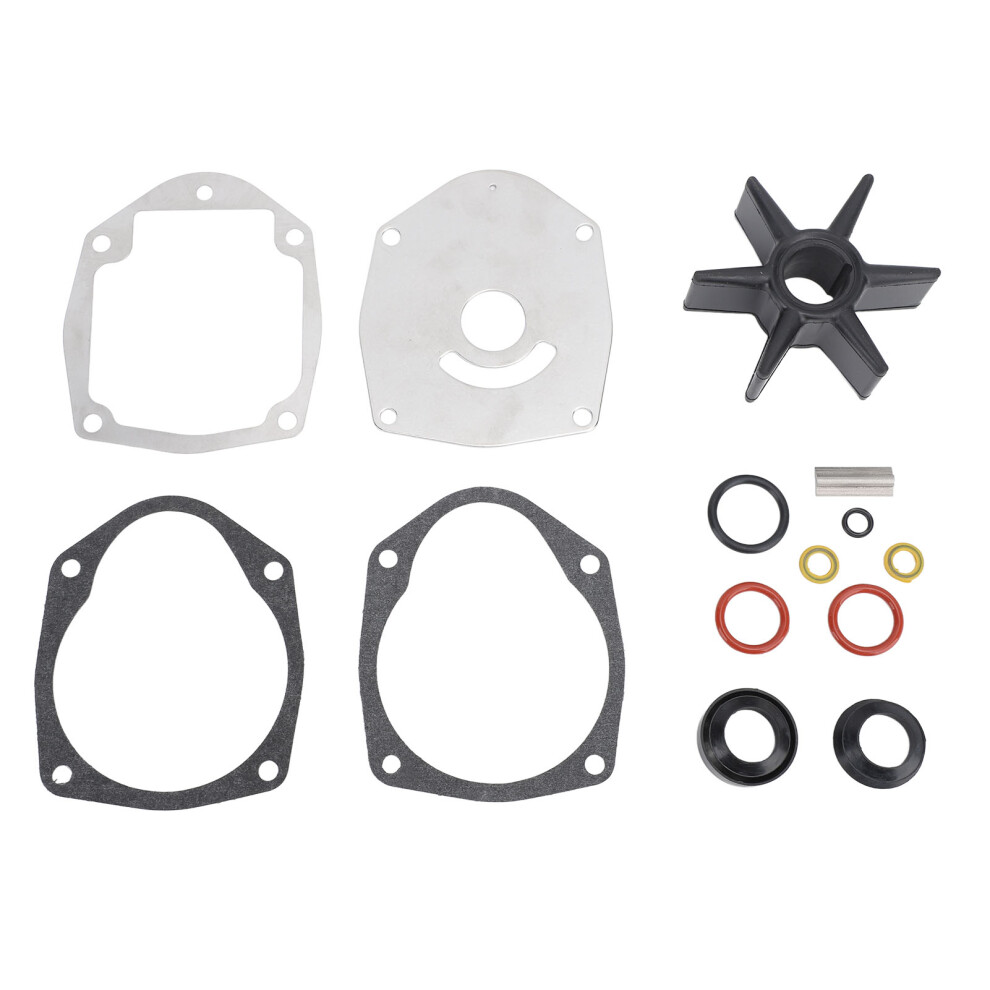 Cooling Flow Optimized Water Pump Kit Higher Flow Rates Engine Protect Neoprene Impeller Direct Replacement Stainless Steel Gasket Complete Repair 9190834561912