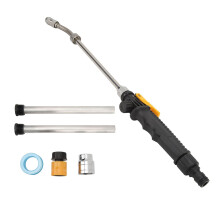 Adjustable Fan Nozzle Three Adjustable Spray Patterns, Extended Metal Tube Lockable On Off Switch Universal Sprayer Wand For RV Hot Water Systems