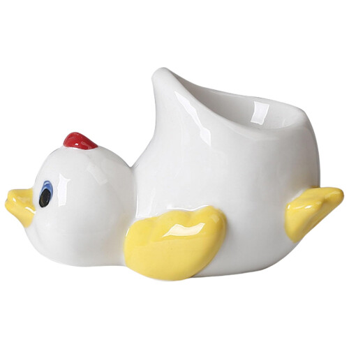 Ceramic Egg Holder Handmade Porcelain Stand with Stable Base Easy Clean for Kitchen and Breakfast