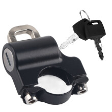 Lucchetto per casco da bici antifurto migliorato, robusto e durevole con 2 chiavi, materiale di alta qualità, resistente alle intemperie, facile da