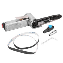 Metal Polishing Air Belt Sander With Knurling Handle And Trigger Type Switch For Low Vibration Rate Rust Resistance Industrial Deburring Tool