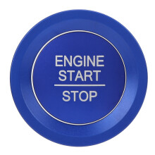 Einfach zu montierende Start-Stopp-Knopfabdeckung für moderne Fahrzeuge, Auto-Interieur-Zierteile aus Aluminiumlegierung mit kratzfester und