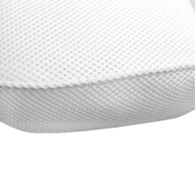 Weißes 3D Mesh-Badekissen | Weiche Badekissen mit Saugnäpfen