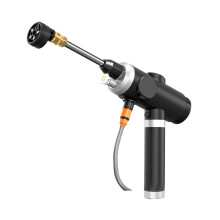 Pressure Car Washer 6In1 Nozzle, Handheld Electric Water Washer, Rechargeable Battery Powered, For Cars, Fence, Floors