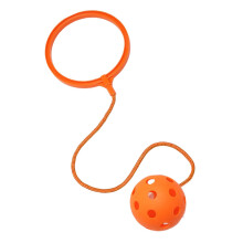 Springball, Knuckle Skip Ball Swing with a single paw in rotation, jumping, Orange