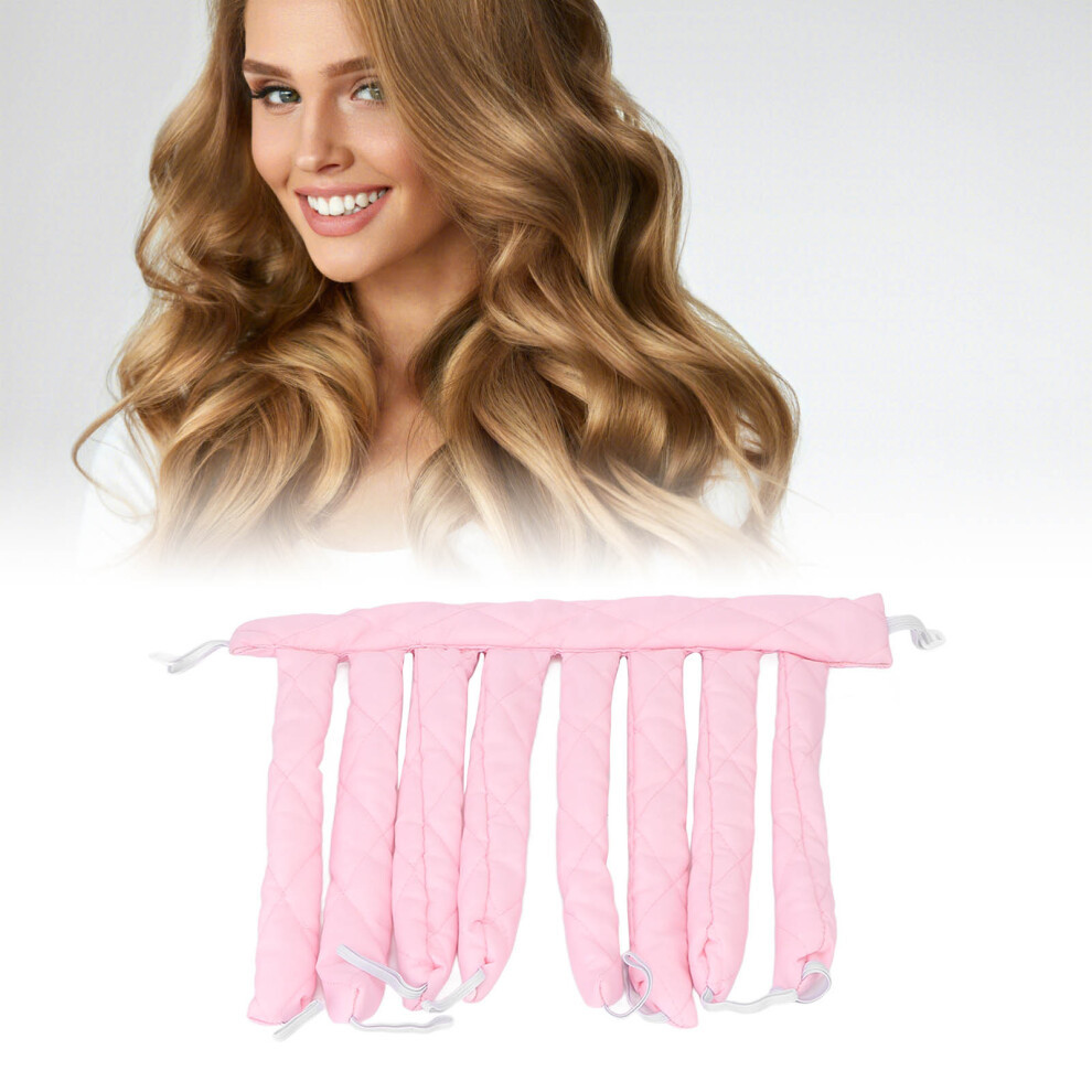 Pink Hitzefreier Lockenstab, Schlaf-Lockenwickler,
