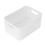 Frosted Clear Plastic Desktop Cosmetic Organizer mit Deckel, Größe L 9