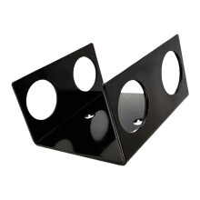 Double Vertical Barbell Holder Wall Mounted Weight Storage Rack for 2 Olympic Barbells, Durable Steel Design