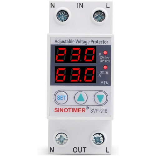 Overvoltage And Undervoltage Protector Adjustable Intelligent, 63A Current Limit, Adjustable Voltage Protector 2
