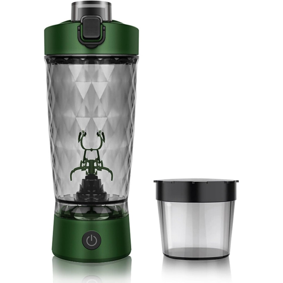 Electric Protein Shaker Bottle with OneTouch Blending, USB Rechargeable, LeakProof for Gym and Travel