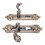Türgriff-Schloss-Set, Aluminiumlegierung, 3