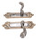 Türgriff-Schloss-Set, Aluminiumlegierung, 6