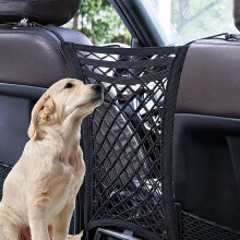 Audi Q4 Sportback etron Dog Car Net Barrier Auto Safety Mesh Rear Seat Pet Barrier Stretchable Black