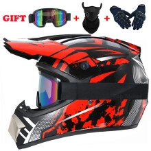 Helmaccessoires: offroad motorhelm voor kinderen, maten S en G.