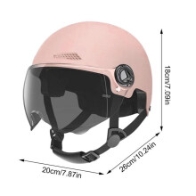 Accessoires voor klassieke retro scooterhelm, model 3C 310 roze