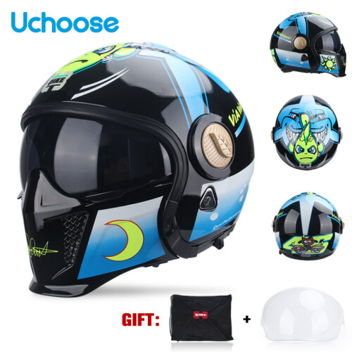 Accessori per caschi Casco integrale Casco a mezza calotta Moto, XL, 08