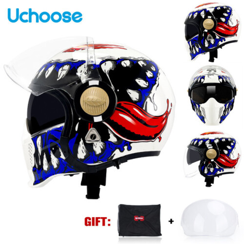 Accessori per caschi Casco integrale Casco a mezza calotta Moto, M, 18