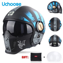 Accessori per caschi da moto: Casco integrale/mezzo viso, taglia M, 15