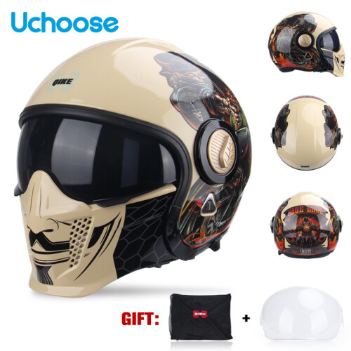 Accessori per caschi, casco integrale, casco a mezza calotta, moto, M,07