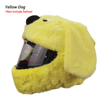 Accessori per caschi, copricaschi, divertente peluche a forma di cartone animato, cane giallo