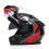 Accessorio per casco Casco da moto con doppia lente Up, M, nero rosso 1