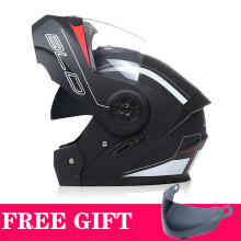 Accessoires voor de Racing Flip professionele motorhelm, maat M, matzwart met bloemenpatroon.