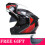 Accessori per casco Face Motorcycle Professional Racing Flip, M, Nero Rosso 1