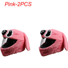 Accessorio per casco, casco di peluche con disegni di cartoni animati, casco protettivo, rosa - 2 pe