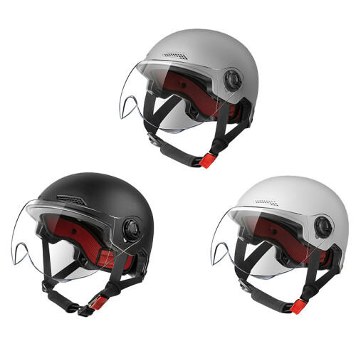 Accessori per caschi da moto, casco elettrico da uomo e da donna, nero 1