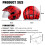 Accessoires pour casque de moto 3-9 ans ABS,1 4