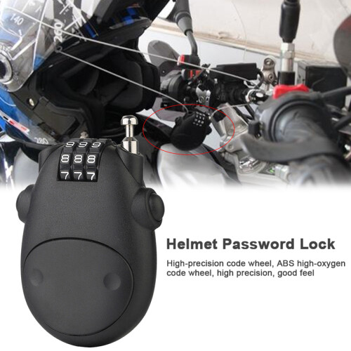 Accessori per caschi Casco da moto Lucchetto a combinazione Telescopico 1