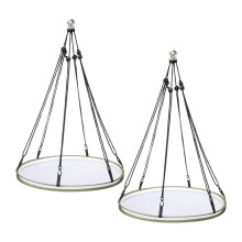 Bird Seed Catcher Tray with WeatherResistant Design, Large Hanging Bird Feeding Platform, 2 Pack