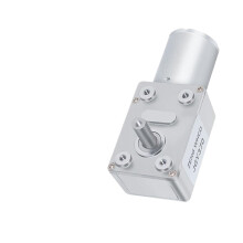 JGY370 12V Worm Gear DC Motor 55RPM SelfLocking 6mm Shaft Durable Gearbox for DIY Robotics