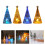 12 Pcs Christmas Tree with Lights Tabletop-B Yellow light 3