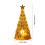 12 Pcs Christmas Tree Decorations Small Tree-B Yellow light 4