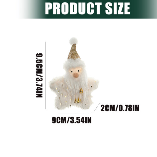 Christmas Tree Decoration Plush Doll Hanging Ornament For-1 2